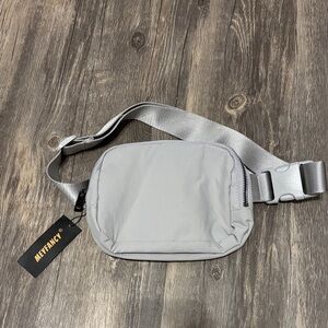 Elegant Gray Women's small waist bag